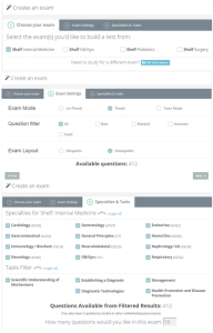 COMQUEST 3-Step Exam Creation