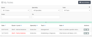 COMQUEST Notes View