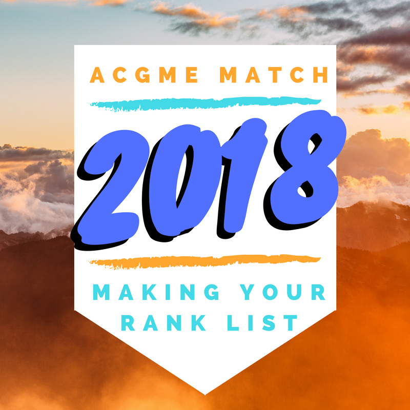 ACGME Match 2018
