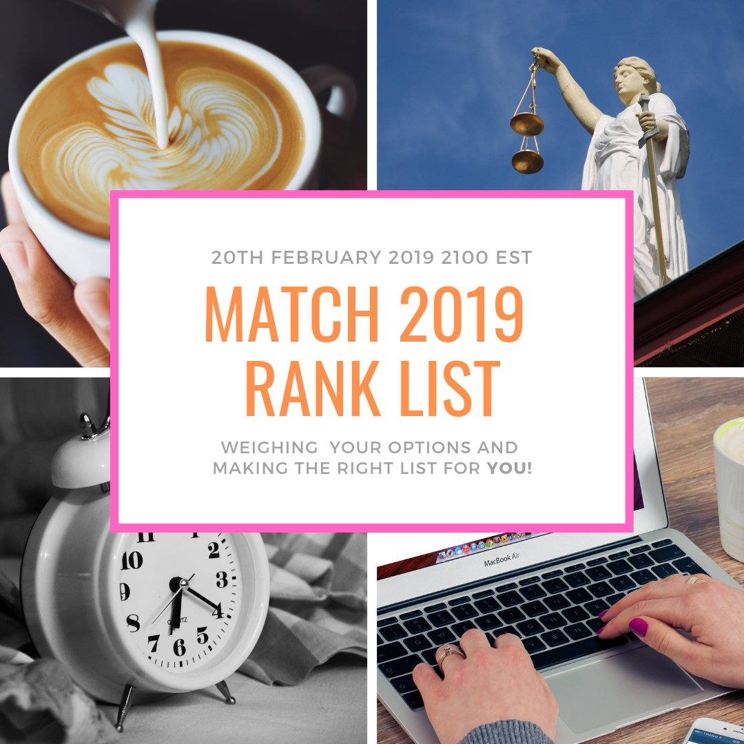 Match 2019 Rank Order List